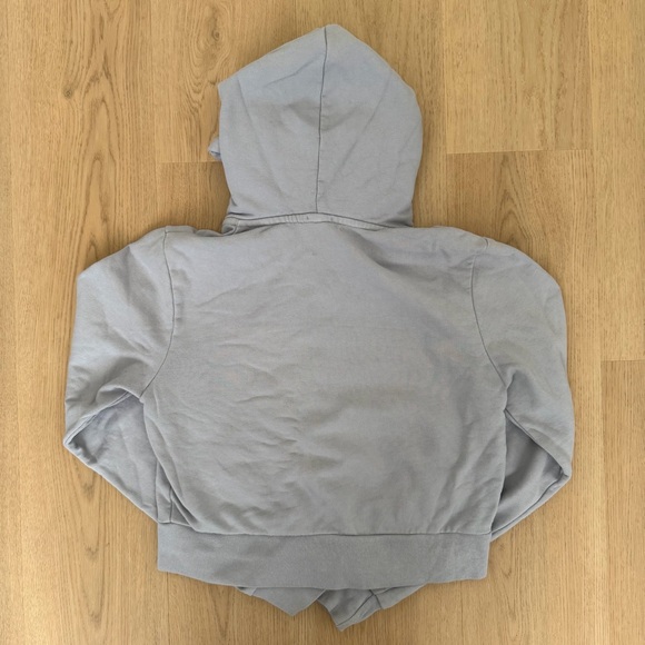 Brandy Melville Light Blue Zip-Up Hoodie - Picture 4 of 4